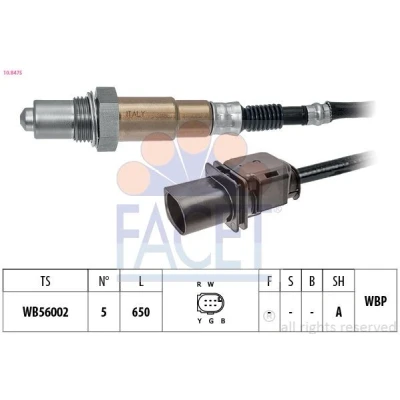 Immagine di FACET 10.8475 Sonda lambda riscaldato, planare, a banda larga, Filettatura prelubrificata 5 BMW: 3 Sedan, Touring, Coupe