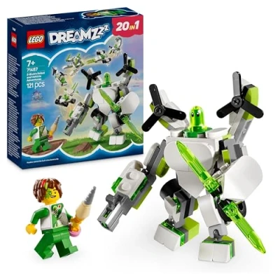 Immagine di LEGO DREAMZzz Le Avventure del Robot e Veicolo di Z Blob, Gioco Creativo Trasformabile 20in1 per Bambini da 7 Anni, Modellini Costruire tra cui Mech, Elicottero Giocattolo Sottomarino 71487