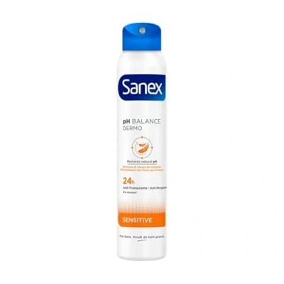 Immagine di Sanex Deodorante spray Dermo Sensitive, per pelli sensibili, confezione da 6 (6 x 200 ml)