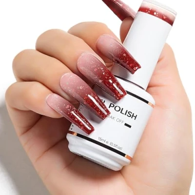 Immagine di Nicedeco Smalto Cambia Colore con Temperatura Termico Semipermanente Unghie in Gel Nail Polish Smalti Soak off Lampada UV LED (03), 15ML
