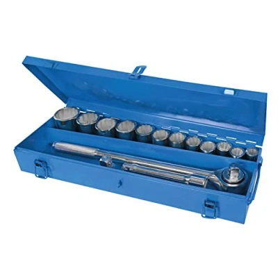 Immagine di Silverline 652142 Set di bussole 3/4&quot;, 15 pezzi, pezzi
