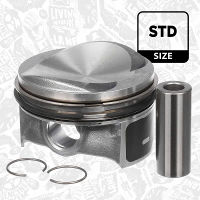Immagine di ET ENGINETEAM PM006000 Pistone 82,51mm con fasce elastiche AUDI: A4 B8 Avant, A5 Coupe