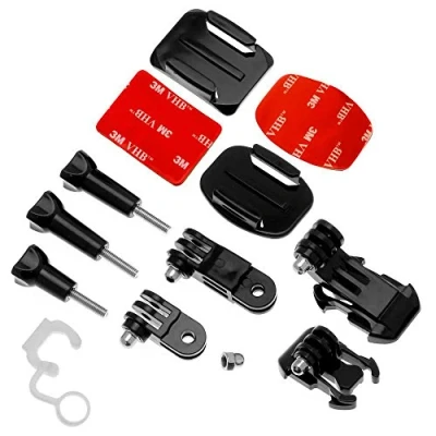Immagine di OcioDual 360 Regolabile Casco Montare + Estensione Braccio per GoPr Hero 8 7 6 5 4 3 HD Black SJCAM 4000 Xiaomi Yi 4K