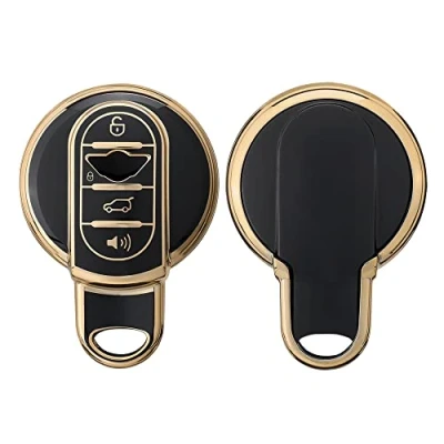 Immagine di kwmobile Cover Chiave Auto Compatibile con Mini 3 tasti Smart Key Custodia Chiavi Copri Telecomando Copertina Copertura in Silicone TPU
