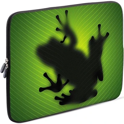 Immagine di SIDORENKO 14 14.2 Pollici Custodia Notebook Borsa per Laptop in Neoprene Neoprene, Computer PC Sleeve Cover 42 Disegni da Scegliere, Verde