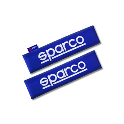 Immagine di Sparco Set di 2 Cuscinetti per Cinture SPC in Poliestere Blu universali