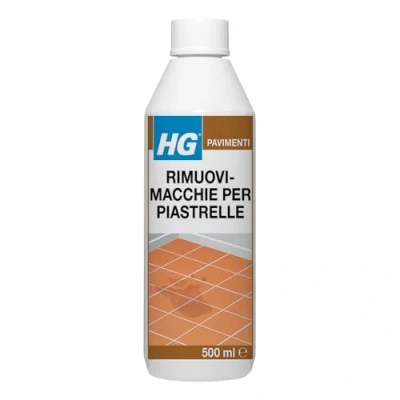 Immagine di HG Rimuovimacchie n.21, Smacchiatore che Rimuove Grasso, Macchie di Olio e Resina da Piastrelle in Terracotta, Mattoni, Lastricati, Pietra Naturale, Porcellana Cemento Calcestruzzo 500ml 166050108