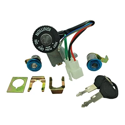 Immagine di One by camamoto Kit Serrature Completo Blocchetto Chiavi avviamento (cod 77208122 Compatibile con kymco Top Boy 50cc Anno 11997 1998 1999 2000 RIF. Orig. 35010KEB7E000M1)