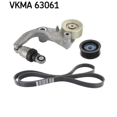 Immagine di SKF VKMA 63061 Kit cinghie Poly V con ammortizzatore serraggio, Rullo tenditore HONDA: CR 3, CIVIC 8 Hatchback, 2