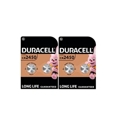 Immagine di 4X Duracell Cr 2450 Lithium (2 Blister Da 2 Batterie) 4 Pile