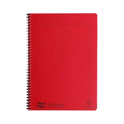 Immagine di Europa Wire Bound on Side Notemaker, A4, foderato, 120 pagine rosso