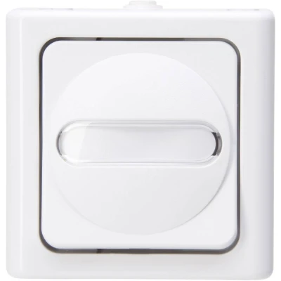 Immagine di Kopp 560802003 1 pezzo Interruttore per ambienti umidi Completo Pulsanti BlueElectric Bianco artico