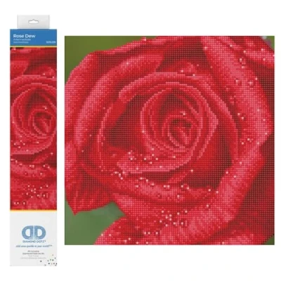 Immagine di DIAMOND DOTZ Intermediate Pittura, Kit Intermedio DD5, Rose Dew, 30.5 x 30.5cm