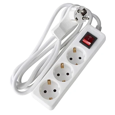 Immagine di AS Schwabe 11391 Multipresa con interruttore Bianco Schuko 1 pz.