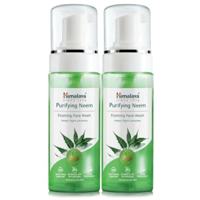 Immagine di Himalaya Herbals Purifying Neem Foaming Face Wash Fights pimples,Prevents pimple scars, Controls excess oil,Purifies the skin deeply,Soap free formulation For all types 150ml (Pack of 2)