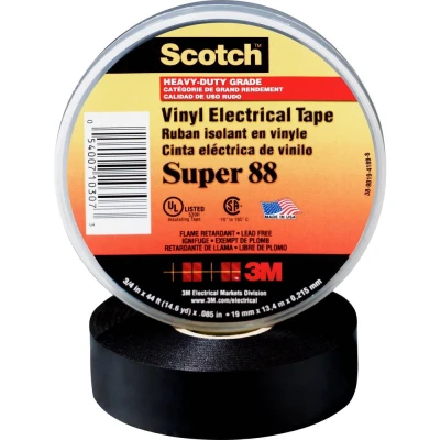 Immagine di Scotch SUPER88 25X33 Nastro isolante Scotch® Nero (L x L) 33 m 25 mm 1 pz.