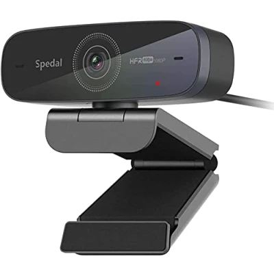 Immagine di Spedal Webcam 1080p 60fps, 2 Microfoni, Autofocus Live Streaming Camera con Microfono, USB per OBS XSplit Facebook Skype Youtube, Compatibile Mac OS Windows 10/8/7