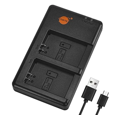 Immagine di DSTE LC E12E Batteria USB Dual Quick Charger per LP E12, Canon EOS M,EOS M2, M10, 100D, Rebel SL1, Kiss X7, M50, M100, M200(M200 Specs),EOS M,PowerShot SX70 Digital Camera