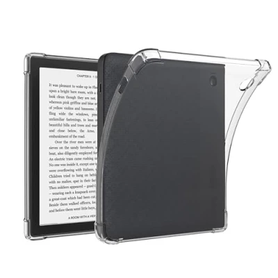 Immagine di GIOPUEY Cover per Kobo Libra 2, Scocca posteriore in TPU morbido, Copertura sottile, Protezione Airbag, Custodia Compatibile con 2 trasparente