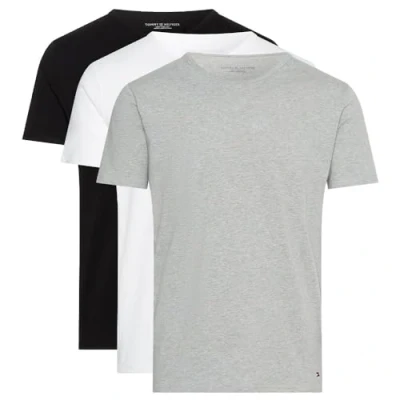 Immagine di Tommy Hilfiger TEE 3 PACK Maglietta intima, Uomo, Taglia: Medium, Black/white/grey heather