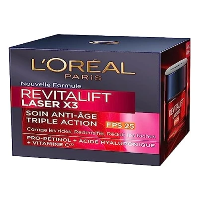 Immagine di L&#039;Oréal Paris Revitalift Laser X3 Nursery rigenerante e antietà, SPF 25, 2 x 50 ml
