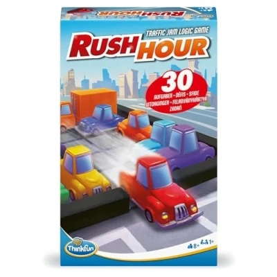 Immagine di ThinkFun 76642 Gioco di logica Rush Hour in Formato Compatto, per Bambini e Adulti a Partire dagli 8 Anni,