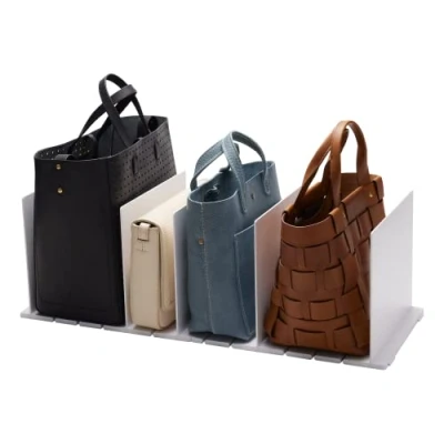Immagine di Yamazaki divisore per Borsa scaffale plastica organizzatore dell&#039;Armadio, Bianco, One Size