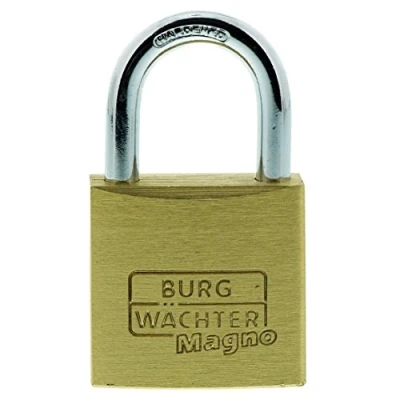 Immagine di Burg Wächter 105021969 Lucchetto, Magno 400 E 30 SB, 2 Chiavi Incluse, Spessore Arco: 5 mm, Oro