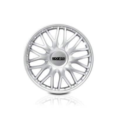 Immagine di Sparco Spc1496Sv Set Copricerchi 4 Pezzi Roma 14 Pollici Argento