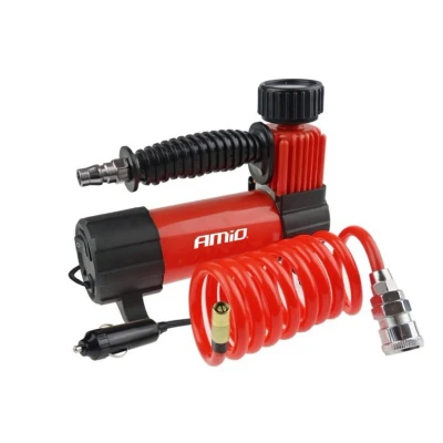Immagine di AMiO ACOMP 05 02179 Compressore d&#039;aria 12 100 con alimentazione da accendisigari, portatile
