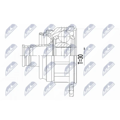 Immagine di NTY NPW VV 127 Albero motore / Semiasse Assale anteriore Dx 1120 Cambio manuale VOLVO: XC60 I