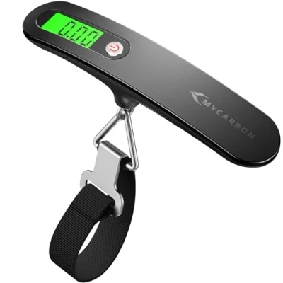 Immagine di MYCARBON Bilancia per Valigie da Viaggio Elettronica Digitale 50KG Funzione Tara LCD Display Pesa Portatile
