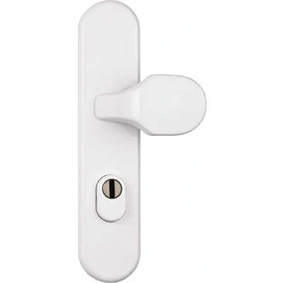 Immagine di ABUS 122354 Bandella protettiva &quot;LZS714 W EK&quot;, con protezione cilindro di forma circolare, colore: Bianco