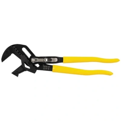 Immagine di Klein Tools D53010 pinza a multiuso ad alta leva, con ganascia regolabile e reversibile, denti lisci zigrinati, 25,4 cm