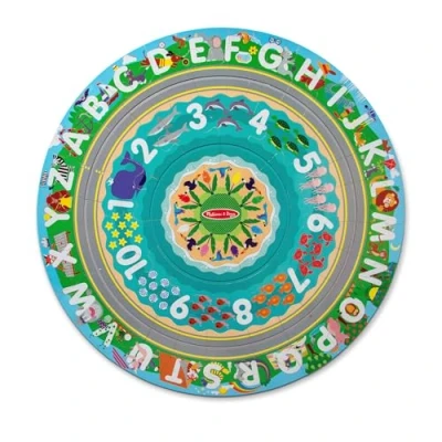 Immagine di Melissa &amp; Doug Puzzle da pavimento in cartone con pista e veicoli a molla Lungo La Battigia 48 pezzi, per bambini bambine dai 3 anni su