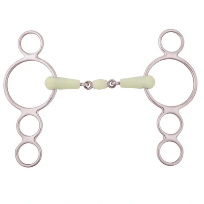 Immagine di BR Filetto Apple Mouth Pessoa 4 anelli in acciaio inox 18mm. 11,5 1 Colore Grigio