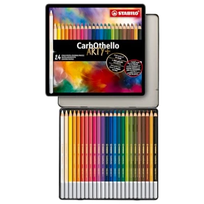 Immagine di STABILO CarbOthello Matita a gesso pastello, confezione da 24 pezzi, 1