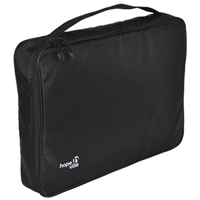 Immagine di HOPEVILLE Tasca per camicia camicie, magliette e camicette, borsa abiti di alta qualità un trasporto sicuro in valigia, da viaggio o bagaglio a mano