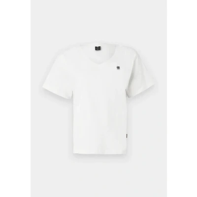 Immagine di G STAR Donna Open V Neck Relaxed Top, Bianco (lt chalk D26067 D601 1284), S