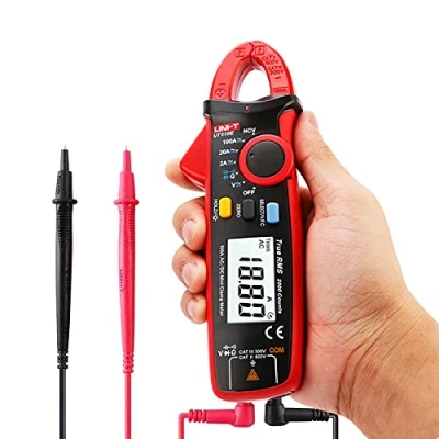 Immagine di UNI T UT210E Multimetro a Pinza Digitale Palmare RMS AC/DC Mini