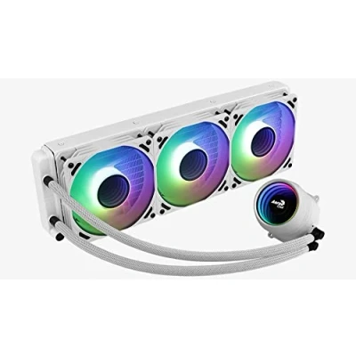 Immagine di Aerocool MIRAGEL360W, Raffreddamento a Liquido per CPU, Ventola 3x12cm ARGB, TDP 550W,Bianco