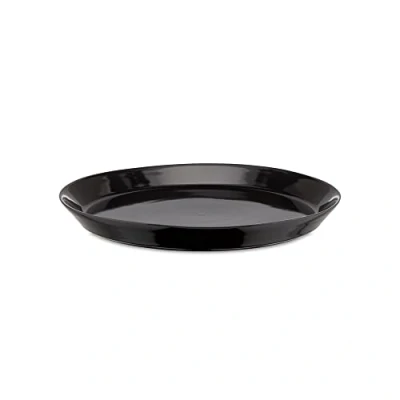Immagine di Alessi Tonale DC03/1 B Set di 4 Piatti Piani in Ceramica Stoneware, Nero
