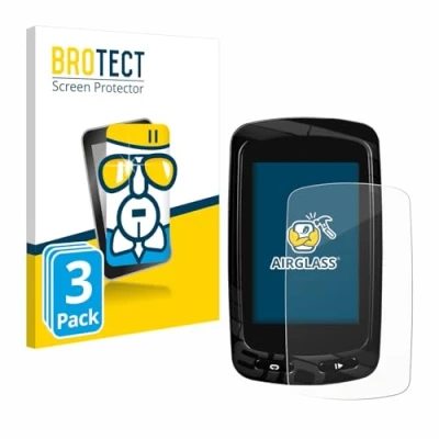 Immagine di brotect Pellicola Protettiva Vetro per Garmin Edge 810 Protezione Schermo (3 Pezzi) [Durezza Estrema 9H, Chiaro]