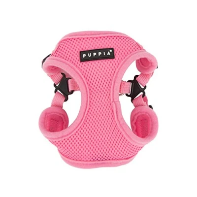 Immagine di Puppia PARA HC1533 PK S Soft Harness C Pettorina Morbida per Cani, Rosa, S, 1 Pezzo