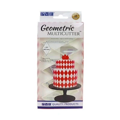 Immagine di PME GMC162 Multicutter Geometrico per Torta Design Diamond XL, Taglia Media, Plastica