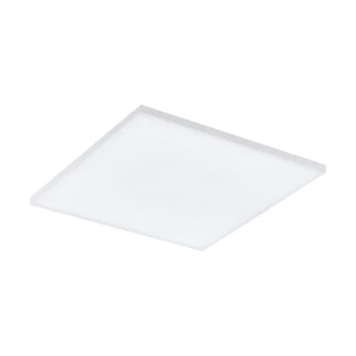 Immagine di Eglo Plafoniera a led Turcona CCT, singola luce con telecomando, colori regolabili, dimmerabile, pannello in metallo e plastica bianca, L x 58,7 cm