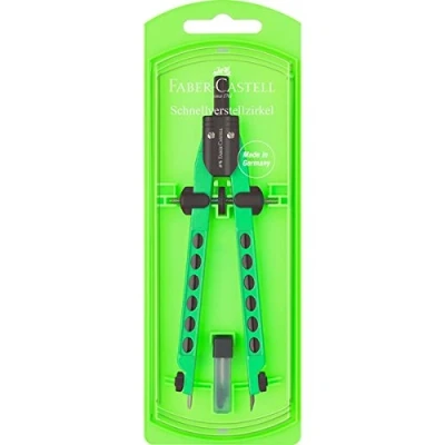 Immagine di Faber Castell, Factory Neon, 174335, compasso a regolazione rapida.