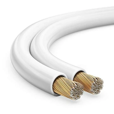 Immagine di toolcity Cavo per altoparlante, 2 x 1,50 mm², 50 m, colore: Bianco