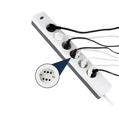 Immagine di REV 0015650103 Multipresa con timer Bianco Schuko 1 pz.