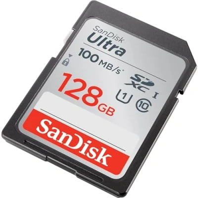 Immagine di SanDisk Ultra 128GB SDXC Memory Card, Up to 120 MB/s, Class 10, UHS I, V10